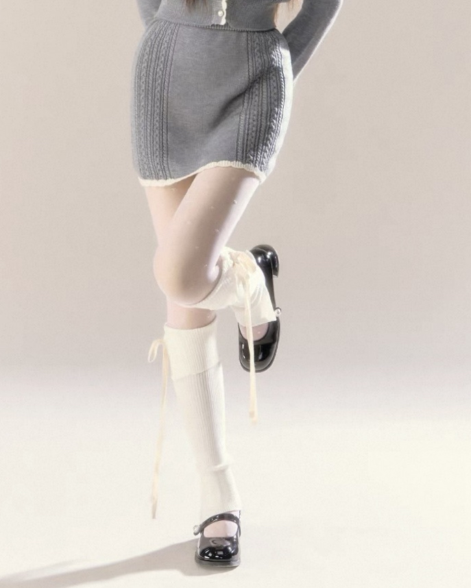 チェリーブロッサムウールニットスカート Mc587