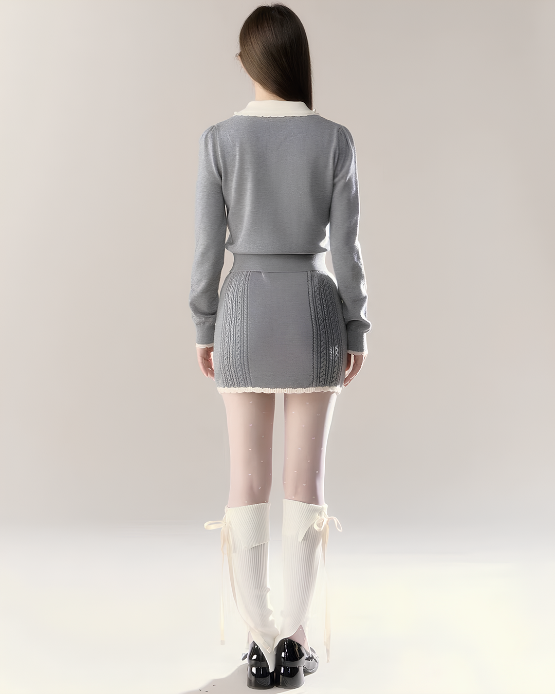 チェリーブロッサムウールニットカーディガン Mc586