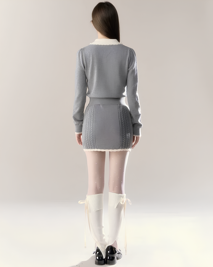 チェリーブロッサムウールニットカーディガン Mc586