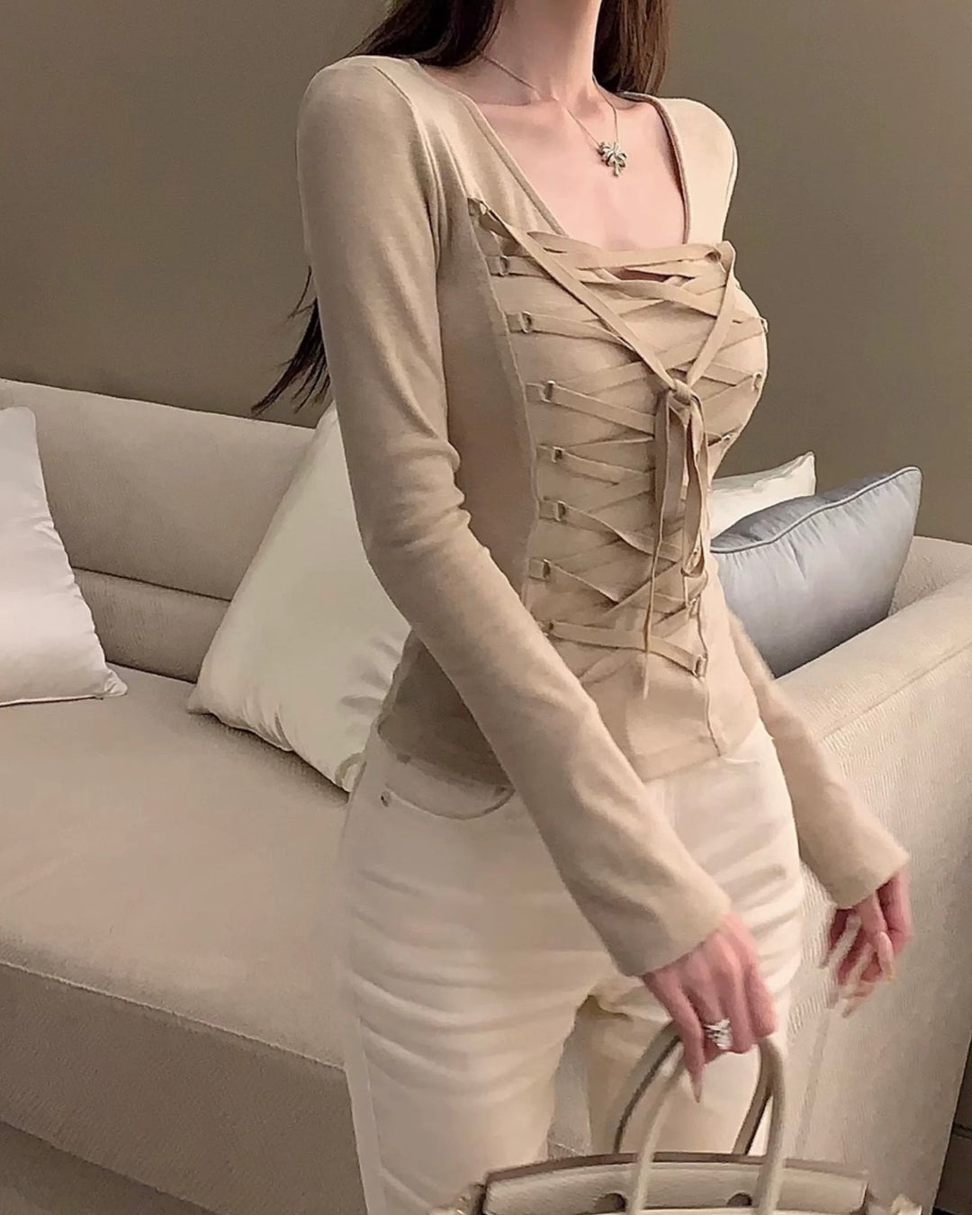 レースアップエッジトップ Mc 605