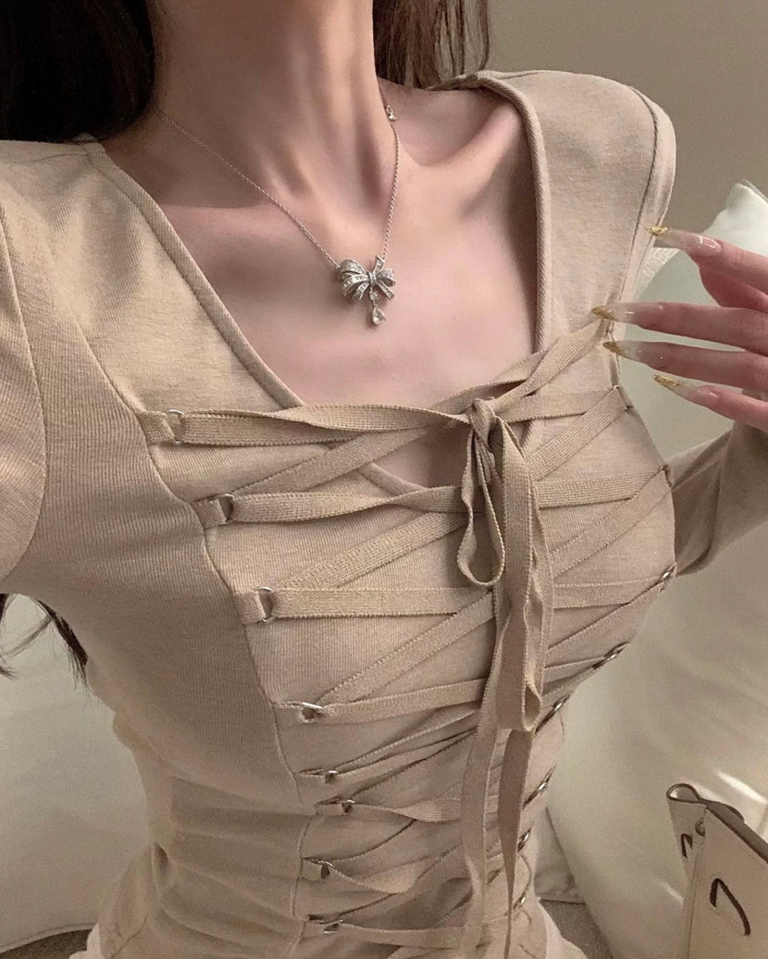 レースアップエッジトップ Mc 605