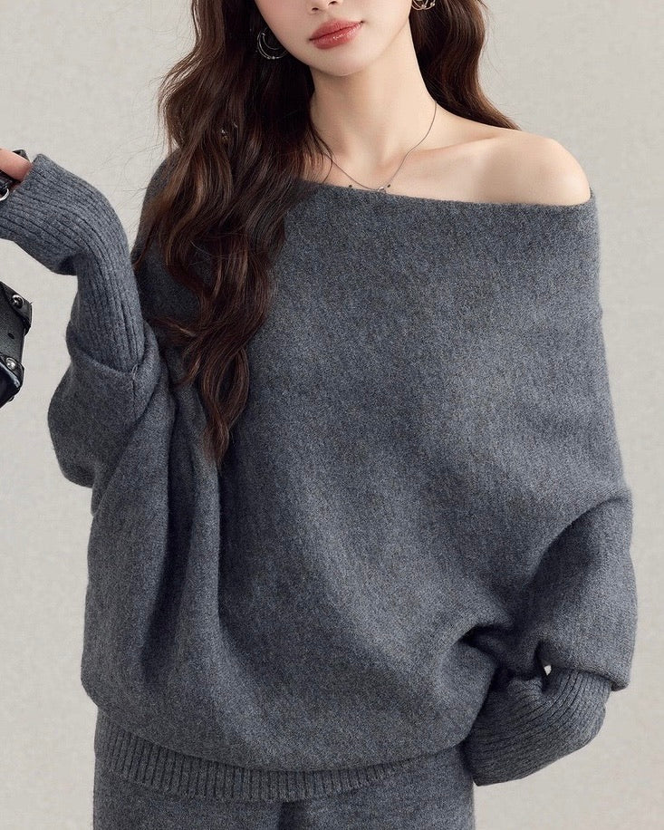 オフショルニットセットアップ  Mc 618