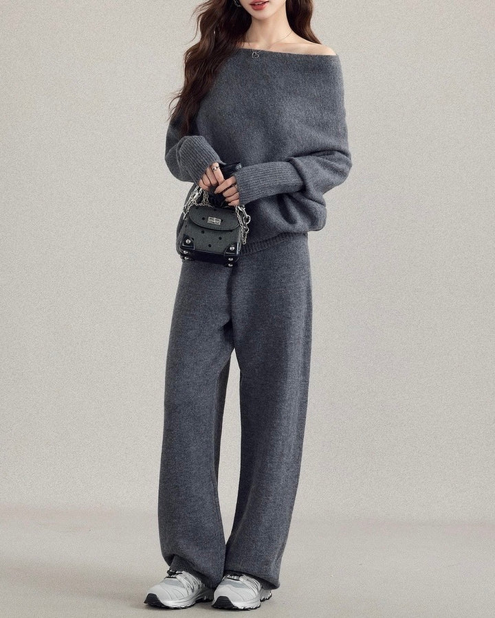 オフショルニットセットアップ  Mc 618