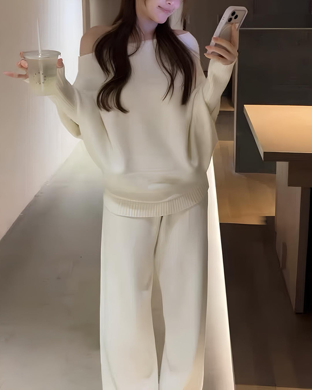 オフショルニットセットアップ  Mc 618