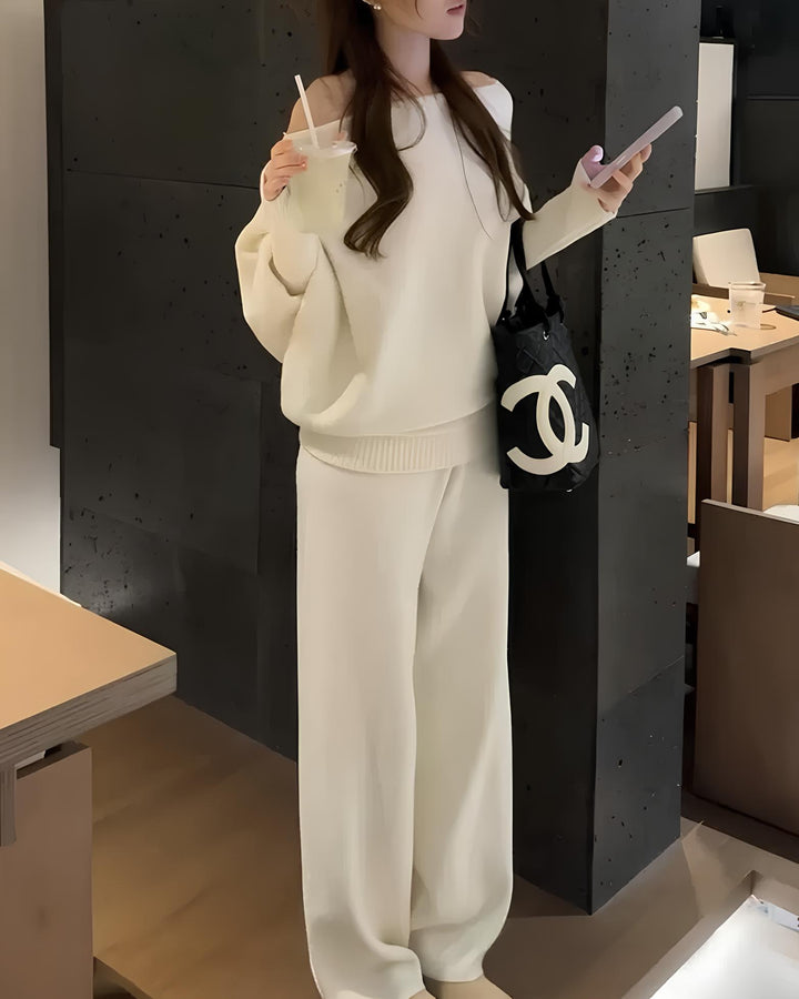 オフショルニットセットアップ  Mc 618