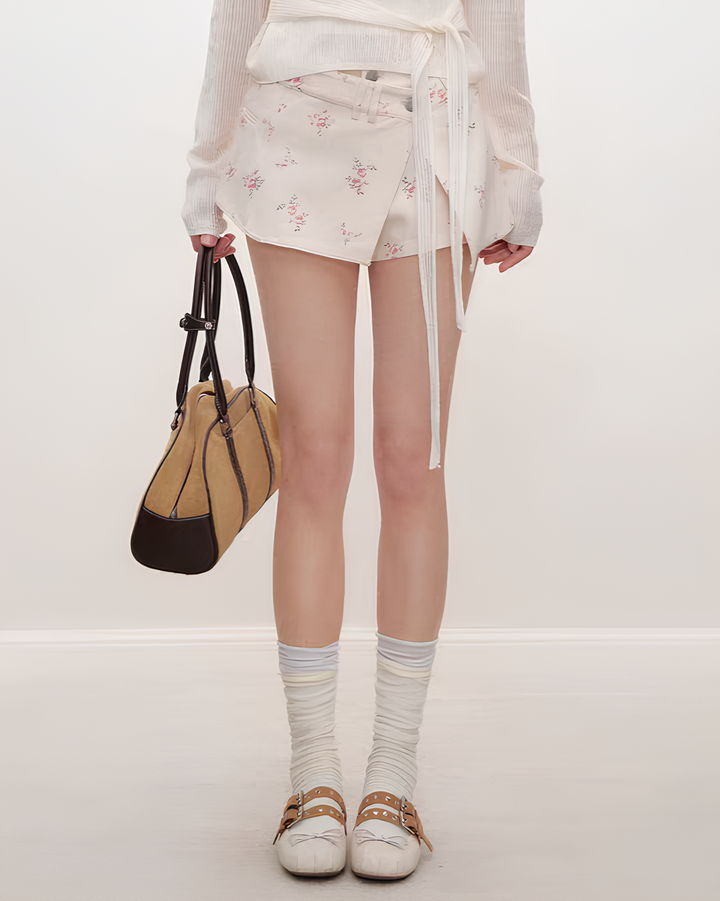 フラワーアシメミニスカパン Mc 728